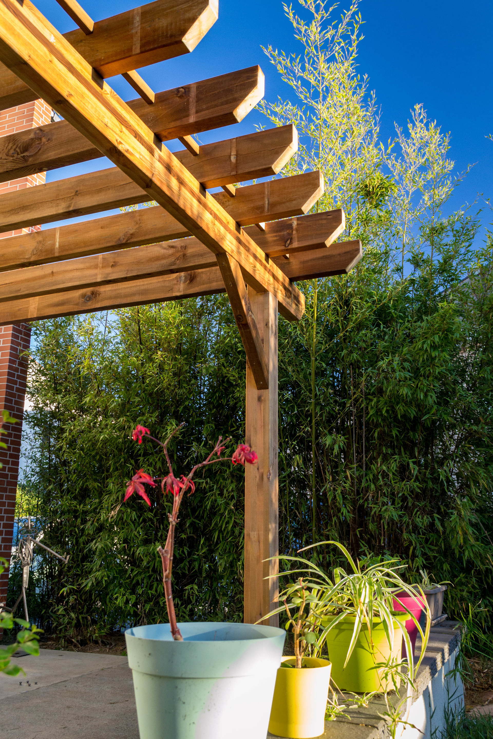 Pergola en bois à Toulouse