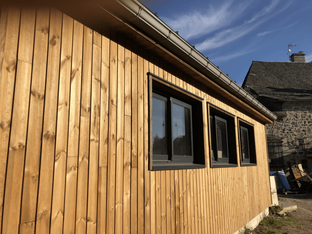 Extension De Grange En Ossature Bois