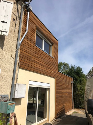 Extension et surélévation d'une toiture terrasse