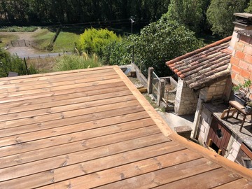 Prolongement d'un balcon en terrasse suspendue à Rodez