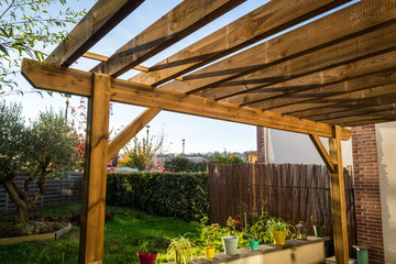 Pergola en bois à Toulouse