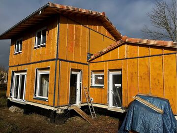 Maison ossature bois à étage à Couffouleux