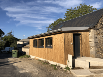 Extension de grange en ossature bois en Aveyron