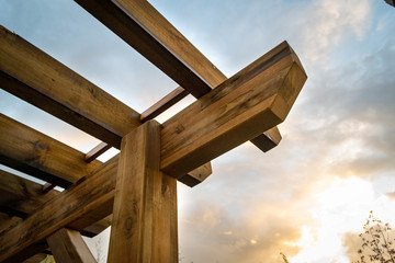 Pergola en bois à Toulouse