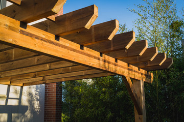 Pergola en bois à Toulouse