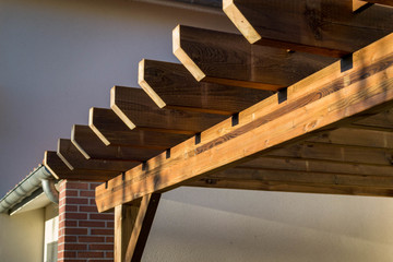 Pergola en bois à Toulouse