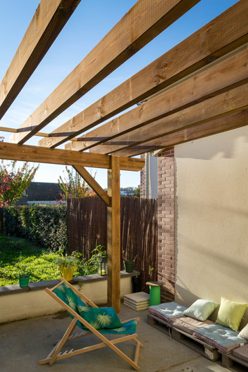 Pergola en bois à Toulouse