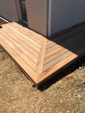 Terrasse en bois en cumaru à Montauban