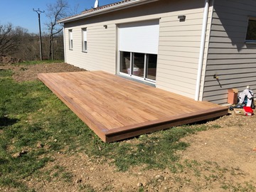 Terrasse en bois en cumaru à Montauban