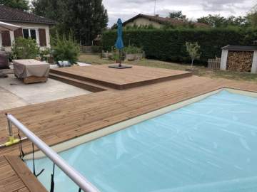 Pose de terrasse en bois à Toulouse